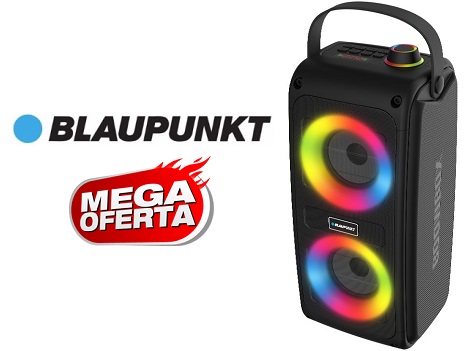 Coluna Portátil BLAUPUNKT Microfone Lisboa